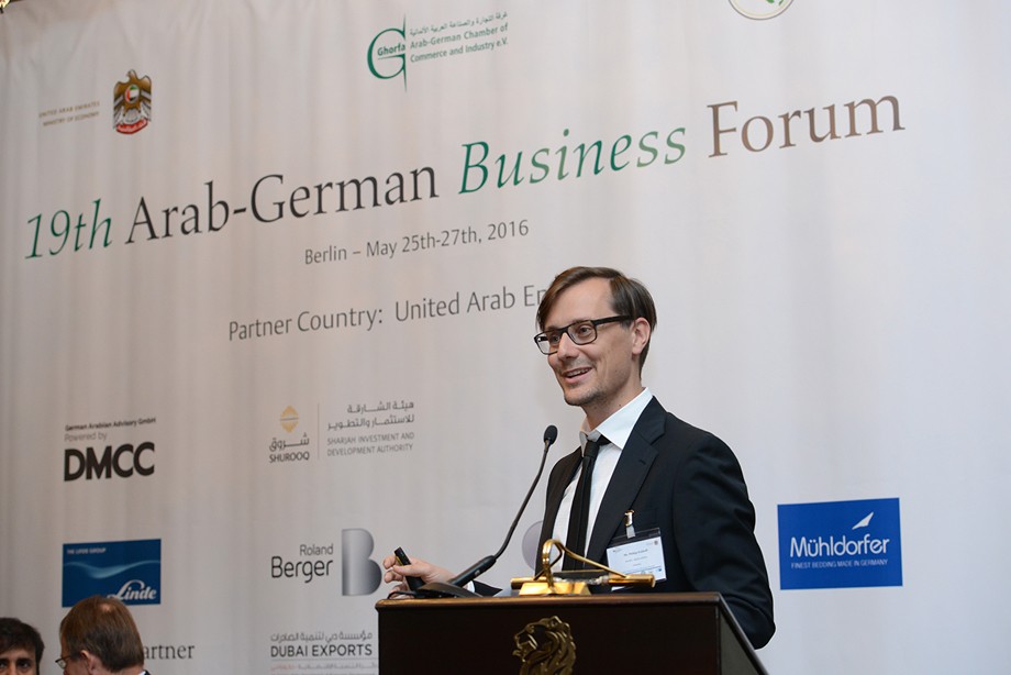 Philipp Eckhoff auf dem 19. Ghorfa Wirtschaftsforum 2016